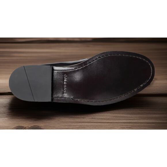 COLE HAAN Burgundy Pinch Tassel Slip On Shoes Mens Size 9.5 New Box Fast Ship main image 5